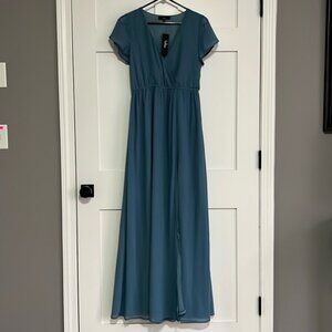 Lulus blue maxi dresss